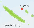 フランス領_ニューカレドニア_ウベア島_地図