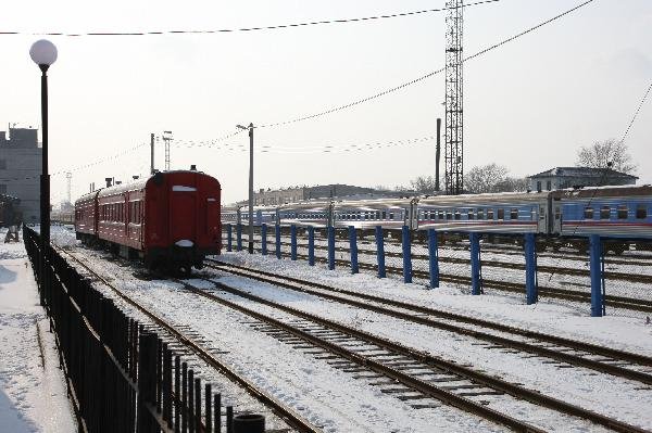 ロシア　サハリン島（樺太）　汽車