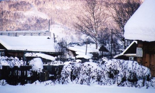 ロシア　サハリン島（樺太）　雪国