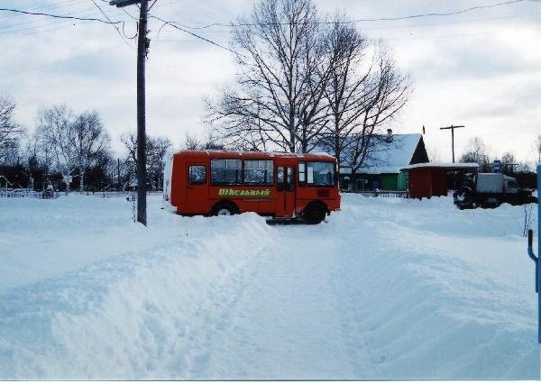 ロシア　サハリン島（樺太）　雪国