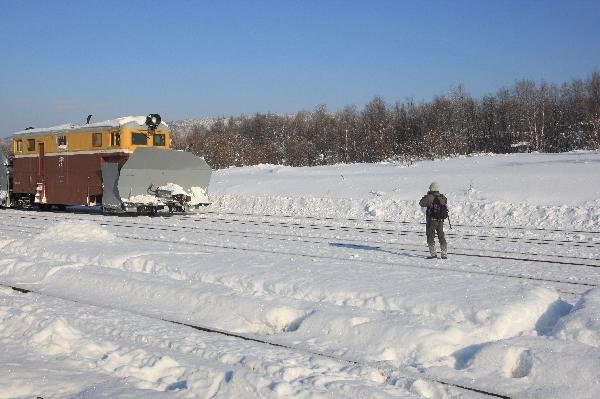 ロシア　サハリン島（樺太）　汽車