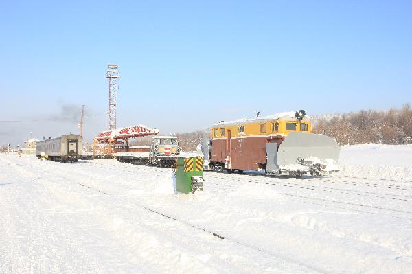 ロシア　サハリン島（樺太）　汽車