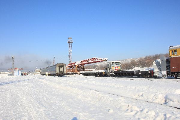 ロシア　サハリン島（樺太）　汽車