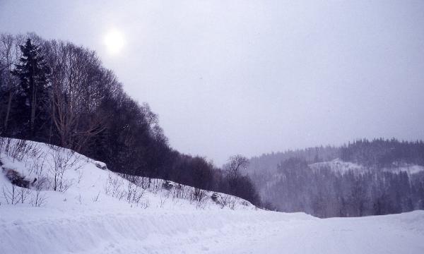 ロシア　サハリン島（樺太）　雪国