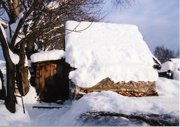 ロシア　サハリン島（樺太）　雪国