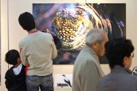 ガラパゴス写真展　会場風景